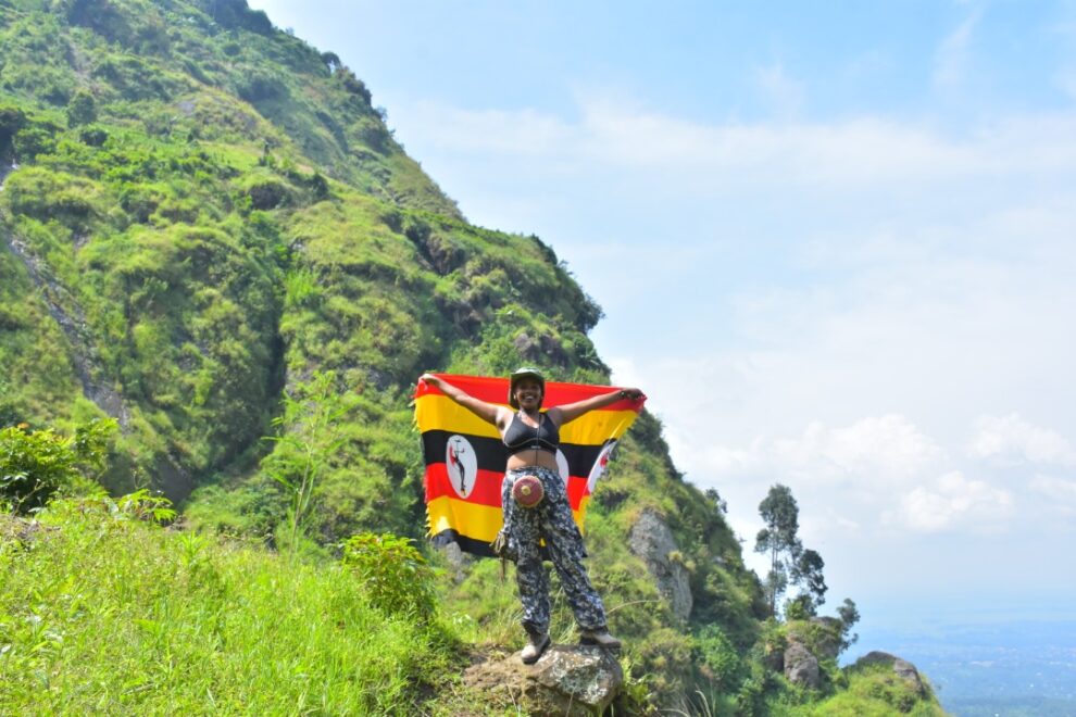 Hiking wanale hill on mt Elgon